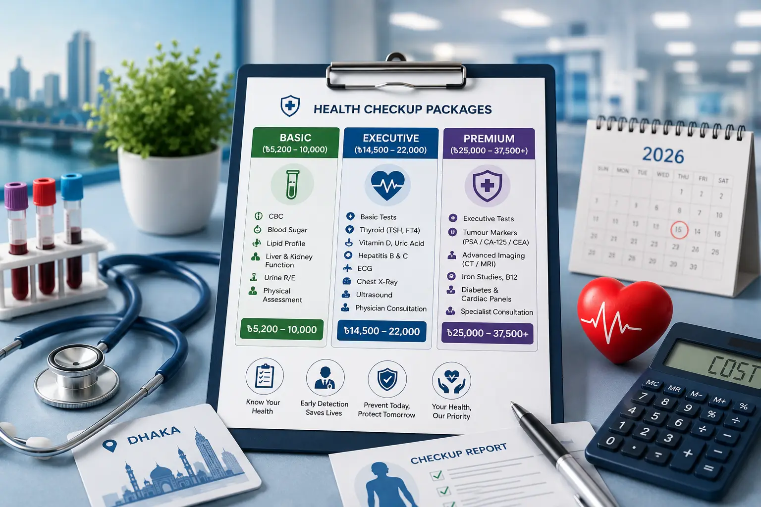 Medical checkup costs in Dhaka: what to expect in 2026